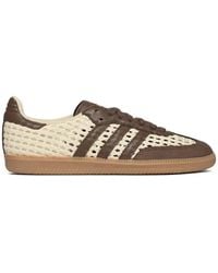 adidas - Samba Og Woven Leather Sneakers - Lyst