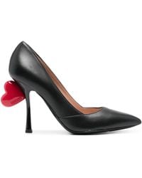 Moschino - 105Mm Leren Pumps Met Applicatie - Lyst