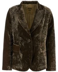 Uma Wang - Blazer Kali En Velours - Lyst