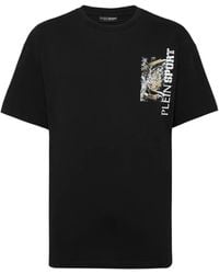 Philipp Plein - Tiger-Print Cotton T-Shirt - Lyst