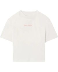 Palm Angels - Logo Cropped T-Shirt - Lyst