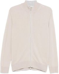 Eleventy - Cardigan A Collo Alto Con Zip - Lyst