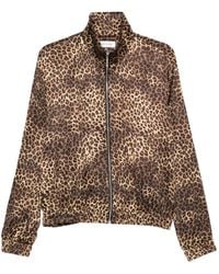 Ernest W. Baker Zip Shearling Jacket in Brown for Men | Lyst