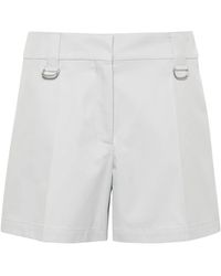 Off-White c/o Virgil Abloh - High-Waisted Cotton Shorts - Lyst