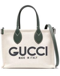 Gucci - Small Logo-Print Tote Bag - Lyst