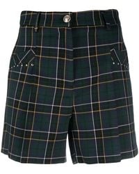 Liu Jo - Check-pattern Shorts - Lyst