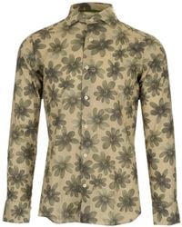 Al Duca d'Aosta - Floral-Print Slim-Fit Shirt - Lyst