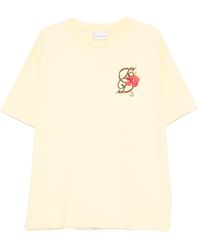 Drole de Monsieur - D Hibiscus Brodée T-Shirt - Lyst