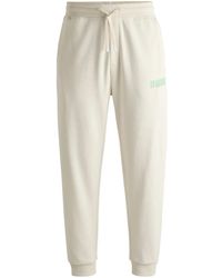 HUGO - Logo-Print Cotton Track Pants - Lyst