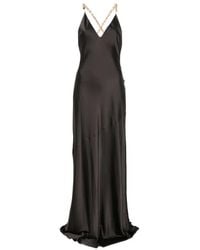 L'Agence - Abito Da Sera Saint Con Scollo A V - Lyst