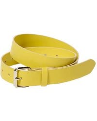 AURALEE - Kleine Roller Leren Riem Met Gesp - Lyst