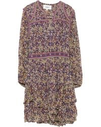 Ba&sh - Floral-Print Ruffled Mini Dress - Lyst