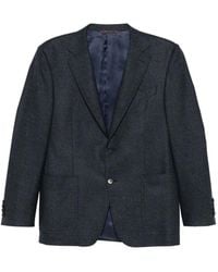 Canali - Notch-Lapel Single-Breasted Blazer - Lyst