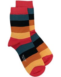 Paul Smith - Colour-block Striped Socks - Lyst