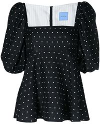 Macgraw - Vienna Polka-Dot Puff Blouse - Lyst