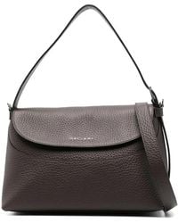 Orciani - Midi Nana Soft-Grained Leather Shoulder Bag - Lyst
