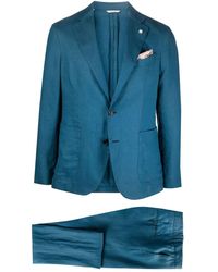 Manuel Ritz - Single-Breasted Linen Suit - Lyst
