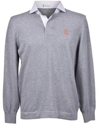 Brunello Cucinelli - Pullover Mit Polokragen - Lyst