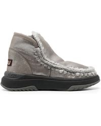 Mou - Botas con ribete de costuras - Lyst