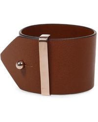 Max Mara - Tavola Leather Bracelet - Lyst