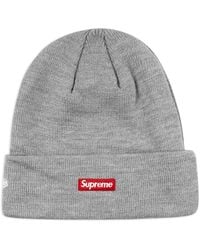 Supreme - X New Era Logo-Appliqué Beanie Hat - Lyst
