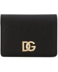 Dolce & Gabbana - Dg Logo Leather Card Case - Lyst