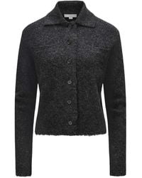 Vince - Fringe-Trim Button-Up Cardigan - Lyst