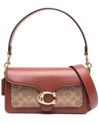 COACH - Tabby Signature Coated-canvas And Leather Shoulder Bag - Lyst