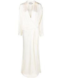 Elisabetta Franchi - Abito Da Sera A Portafoglio Con Ricamo - Lyst