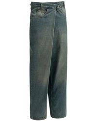 Maison Margiela - Wrap Denim Jeans - Lyst