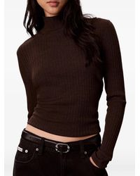 Calvin Klein - Ribbed-Knit Roll-Neck Sweater - Lyst