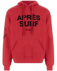 APRÈS SURF - Logo-Print Floral-Patch Hoodie - Lyst