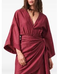 INMACULADA - Alma Silvestre V-Neck Wrap-Style Maxi Dress - Lyst