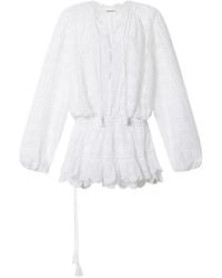 Isabel Marant - Preya Cotton Mini Dress - Lyst