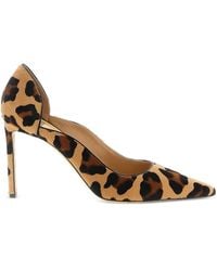 Francesco Russo - 95Mm Leopard Pony-Hair Pumps - Lyst