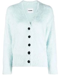 Jil Sander - Cardigan Con Scollo A V - Lyst