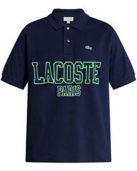 Lacoste - Logo-Appliqué Polo Shirt - Lyst