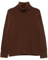Jucca - Ribbed-Knit Roll-Neck Sweater - Lyst