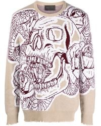 Philipp Plein - Felpa Con Intarsio - Lyst
