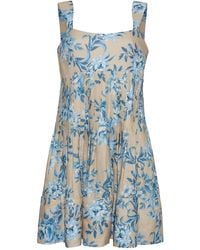 Cara Cara - Floral-Print Mini Dress - Lyst