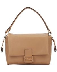 Fendi - Medium Mamma Baguette Leather Clutch Bag - Lyst