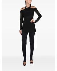 ANDREADAMO - Cutout Long-Sleeve Mini Dress - Lyst