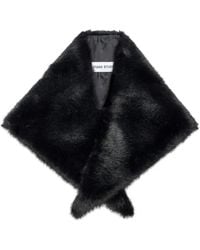 Stand Studio - Cassi Faux-Fur Scarf - Lyst