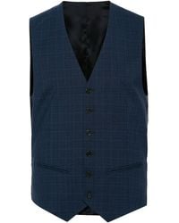 Fursac - Prince-Of-Wales-Check Wool Waistcoat - Lyst