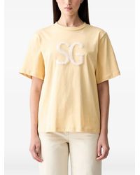Stine Goya - Logo Embroidered T-Shirt - Lyst