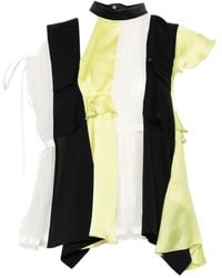 Sacai - Ruffled Blouse - Lyst
