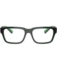 Dolce & Gabbana - Logo-Print Rectangle-Frame Glasses - Lyst