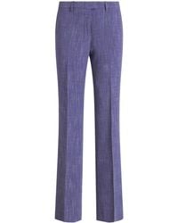 Etro - Slub-Texture Tailored Trousers - Lyst