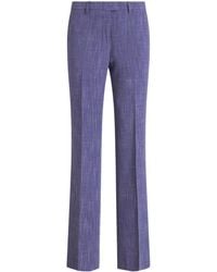 Etro - Slub-Texture Tailored Trousers - Lyst