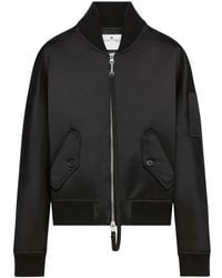 Courreges - サテン ボンバージャケット - Lyst
